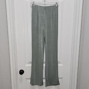 Lost + Wander Sage Green Bootcut Casual Lounge Pants